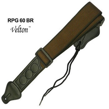VELTON RPG60 BROWN pasek do gitary elektrycznej